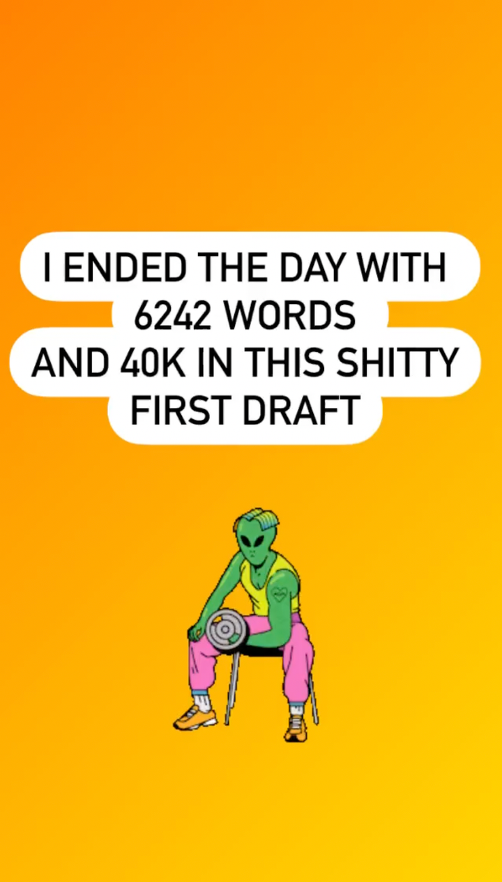 I Have a Writing Hangover